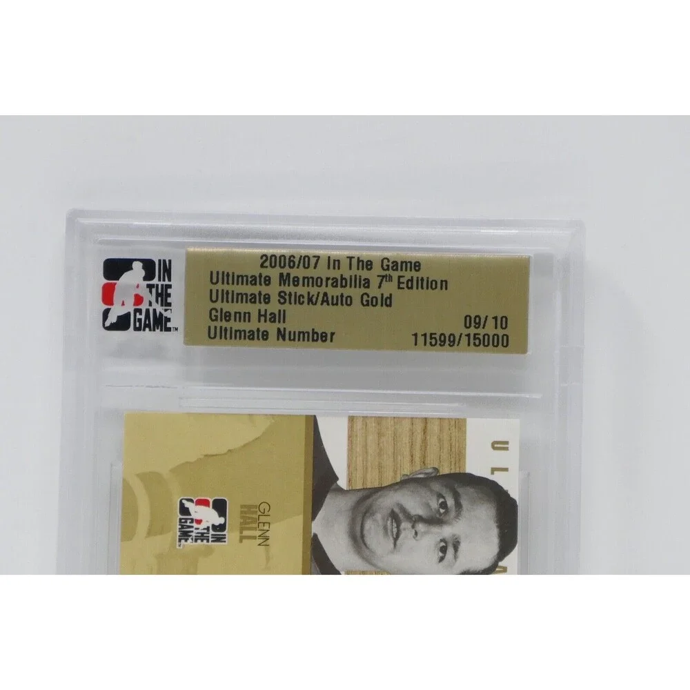2006-07 In the Game Ultimate Memorabilia 7th Edition Stick/Auto Gold Glenn Hall